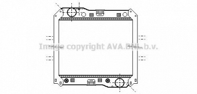 AVA QUALITY COOLING me2200 -  Радиатор, охлаждение двигателя
